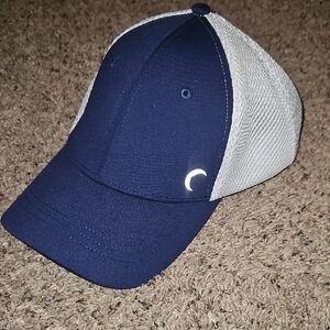 Navy and White Baseball Cap